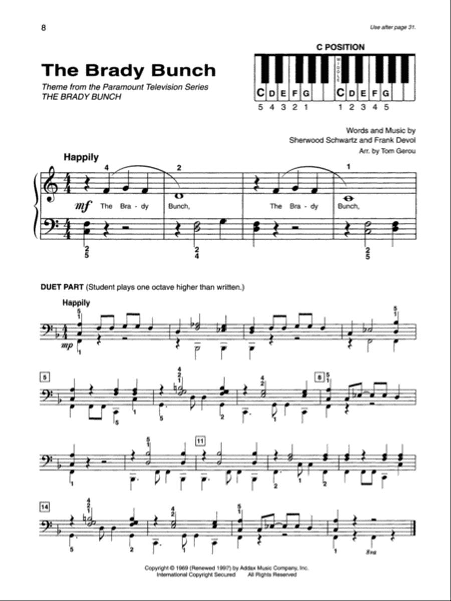 Alfred's Basic Piano Library Top Hits! Solo Book Complete Piano Method scores gallery preview page 3