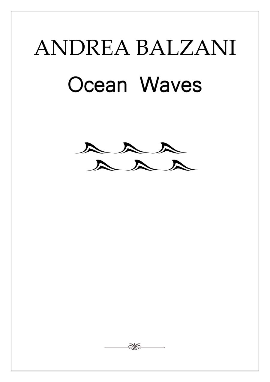 Ocean Waves (foglio album) Piano Solo scores gallery preview page 1
