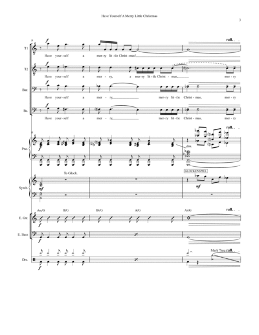 Have Yourself A Merry Little Christmas Small Ensemble scores gallery preview page 3