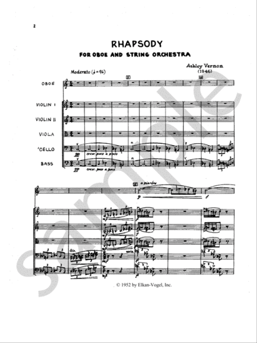 Rhapsody Oboe scores gallery preview page 3