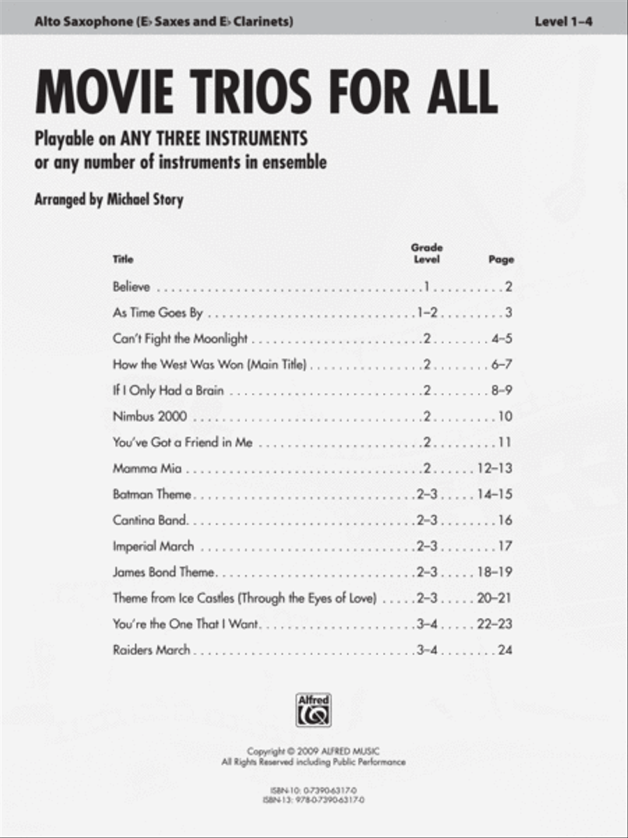 Movie Trios for All Movie Trios for All Small Ensemble scores gallery preview page 2