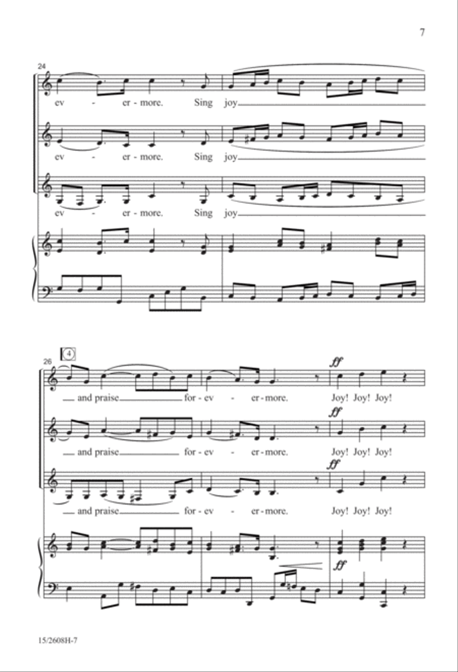 Sing for Joy! SSA scores gallery preview page 7