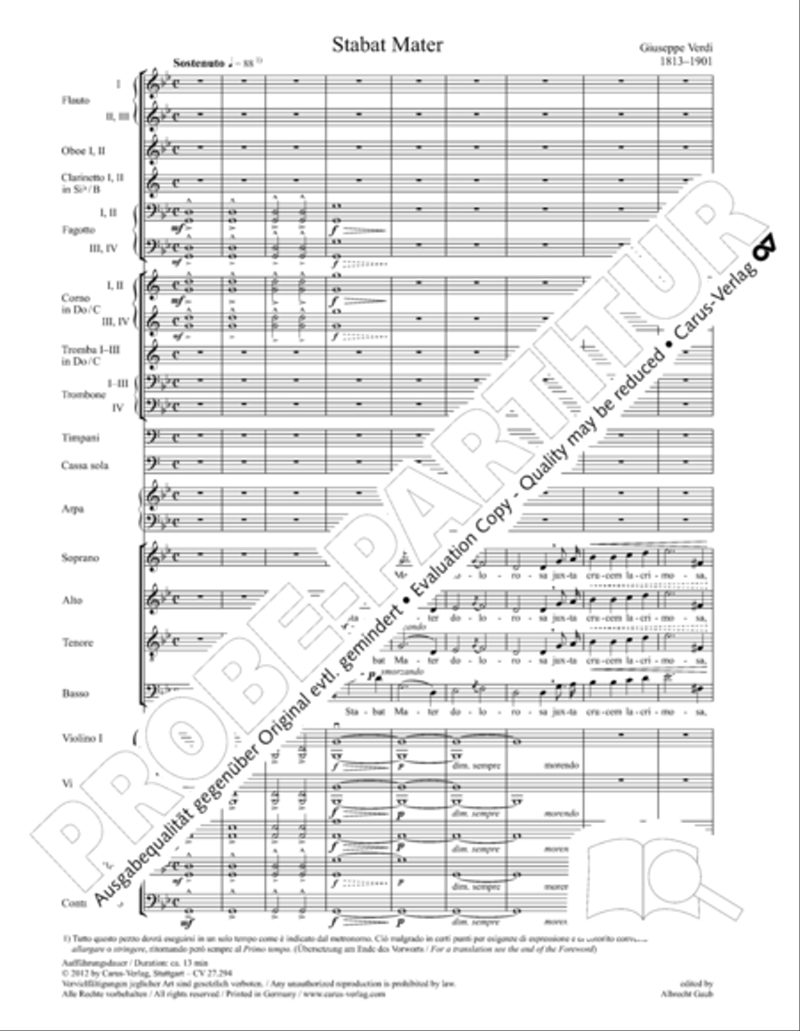 Stabat mater Stabat mater 4-Part scores gallery preview page 14