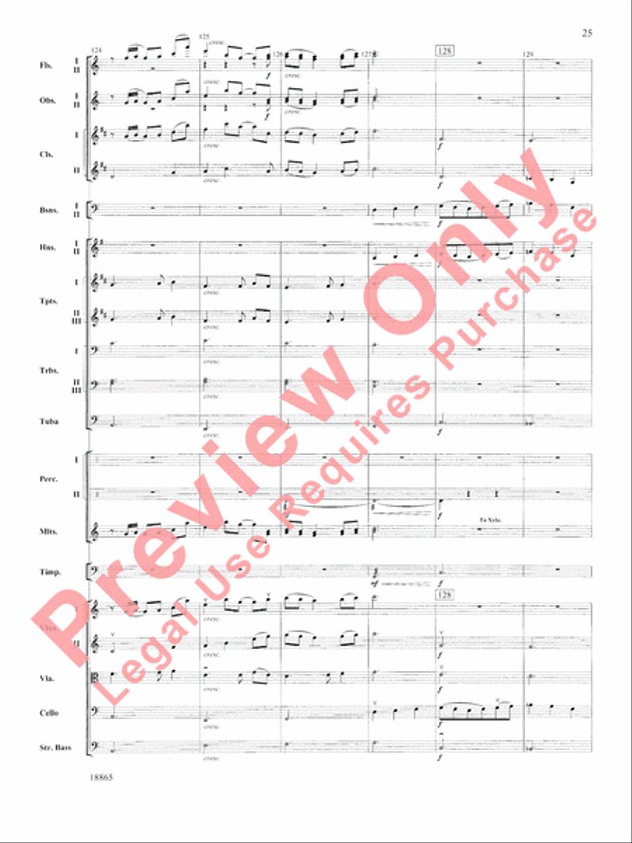 An American Rhapsody Full Orchestra scores gallery preview page 26