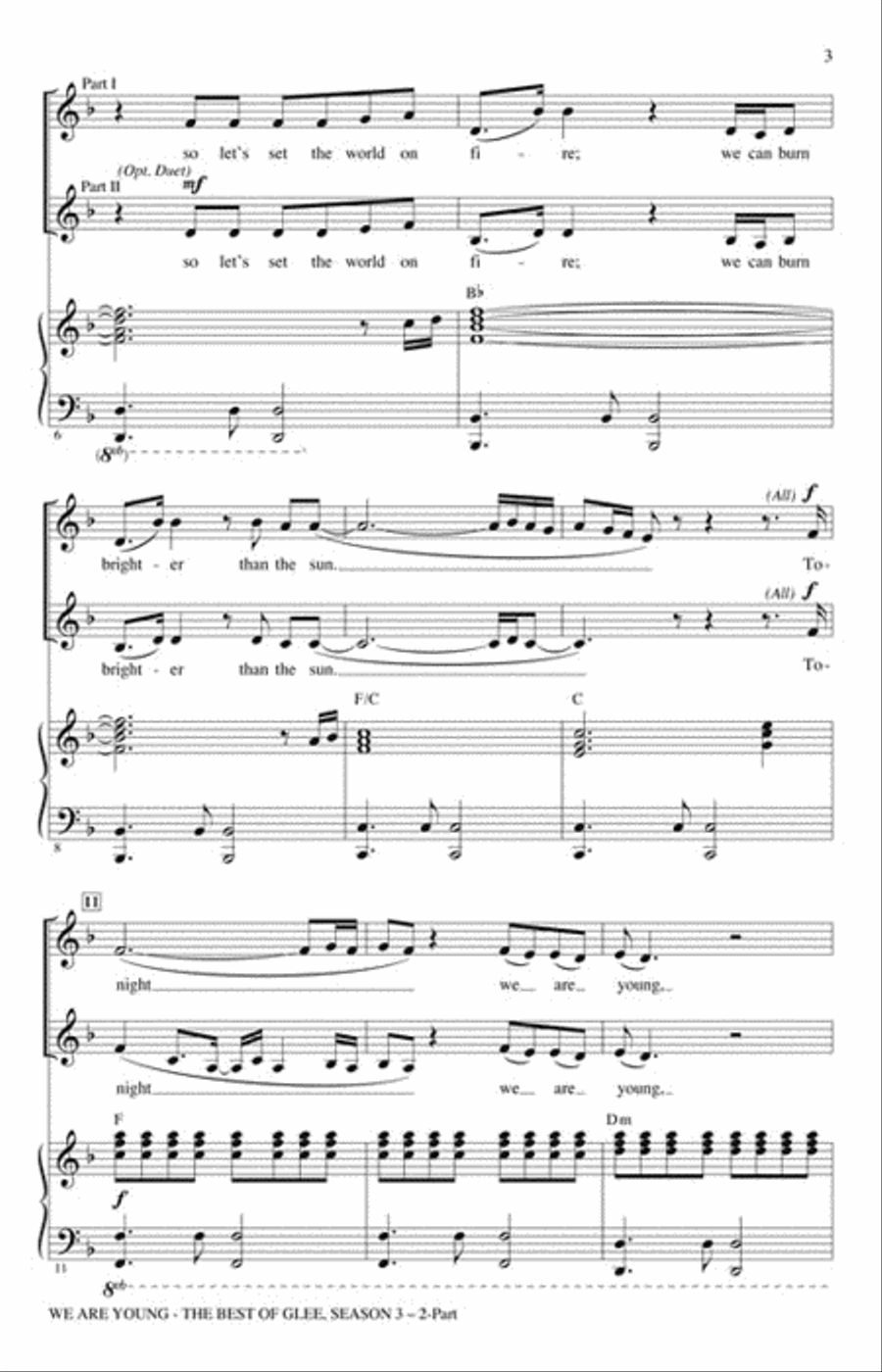 We Are Young 2-Part scores gallery preview page 2