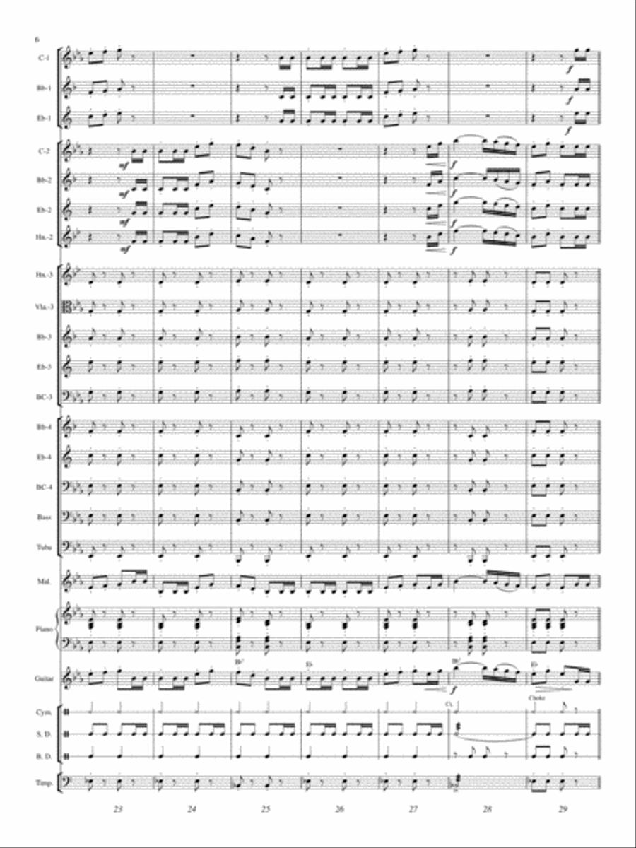 William Tell Overture (Finale) Concert Band scores gallery preview page 5