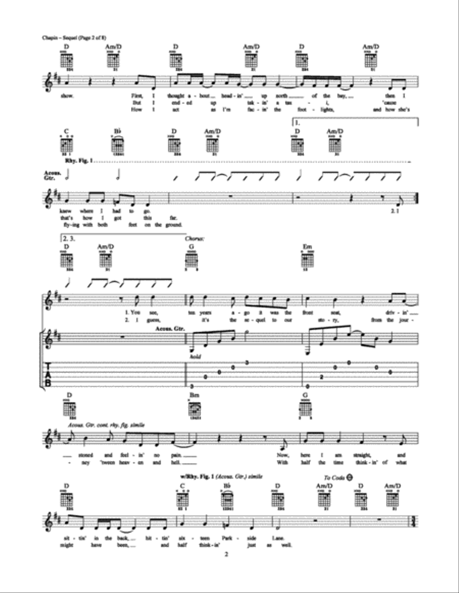 Sequel Electric Guitar scores gallery preview page 2