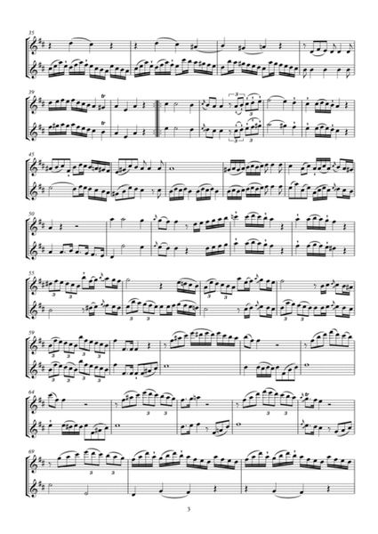 Mezger Six Duets for two flutes Op. 3 No. 1 - 3
