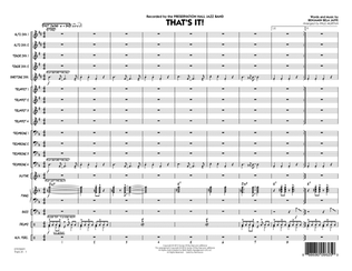 Book cover for That's It! - Conductor Score (Full Score)