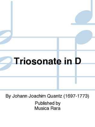 Book cover for Trio Sonata in D major QV 2:15