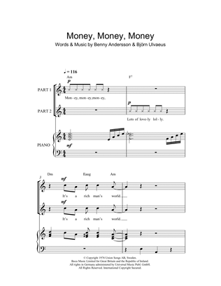 Book cover for Money, Money, Money (arr. Rick Hein)