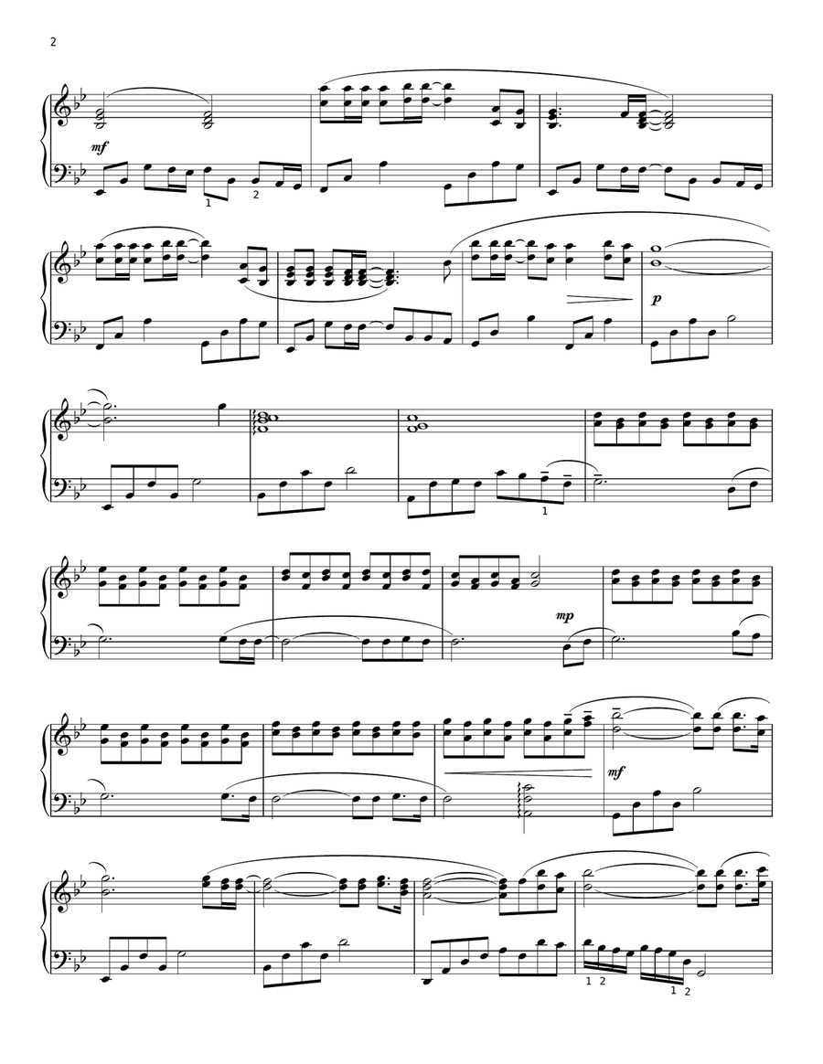 Your Great Name (arr. Phillip Keveren) Piano Solo scores gallery preview page 2