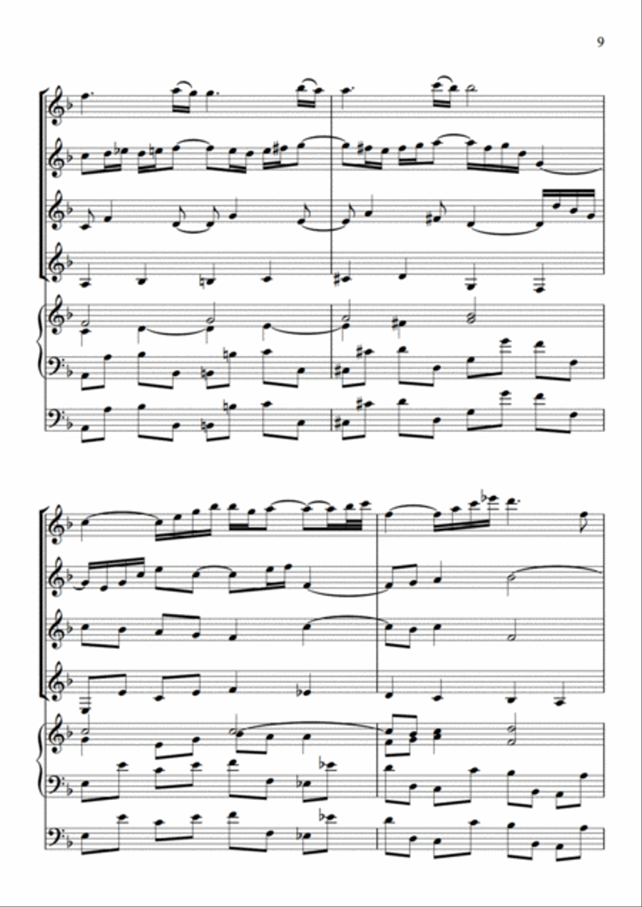 Bach Suite Bach Suite Set of Parts scores gallery preview page 8