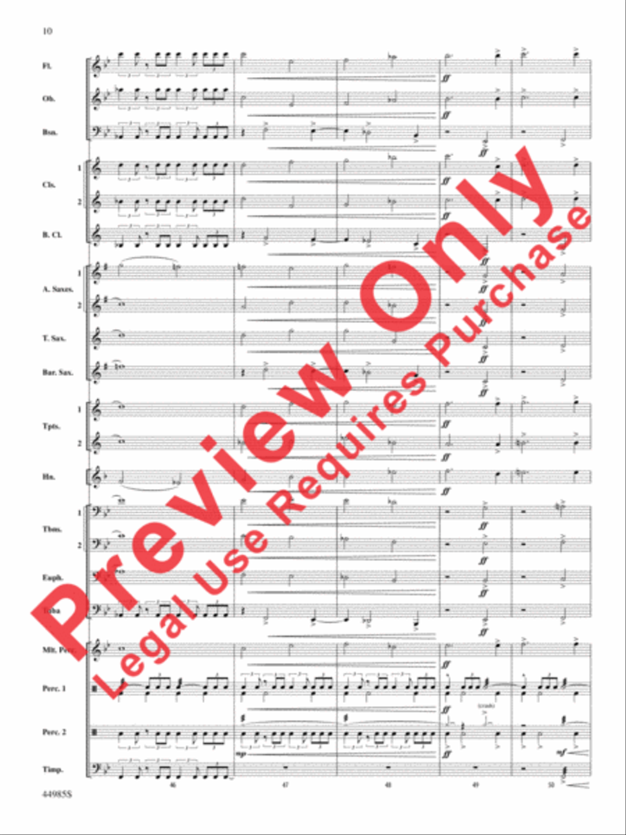 Pursuit of the Centaur Concert Band scores gallery preview page 11