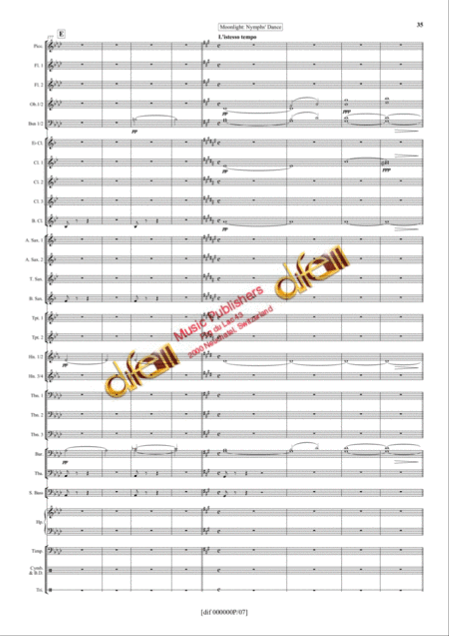 La Moldau Concert Band scores gallery preview page 34