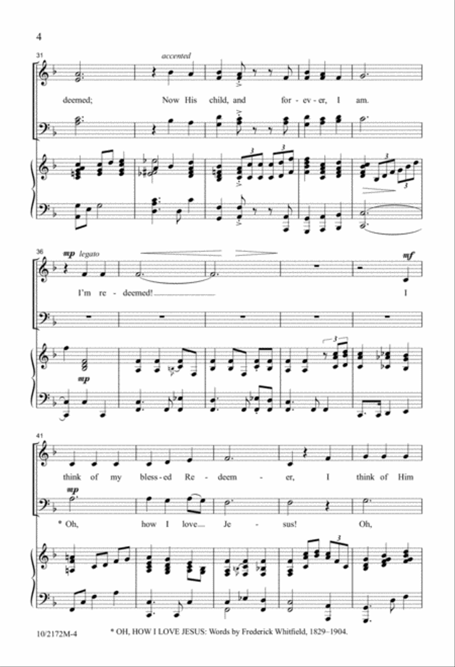 Redeemed 4-Part scores gallery preview page 4