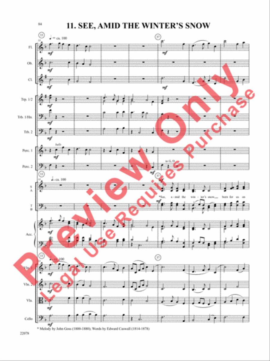 A Christmas Carol (Instrumental Parts) Choir scores gallery preview page 85