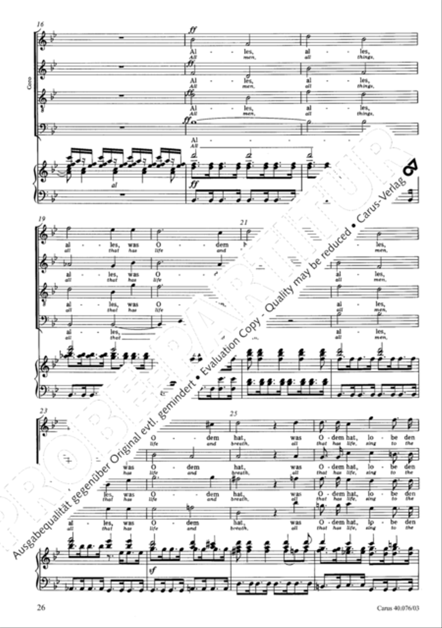 Hymn of Praise, MWV A 18 SSAATB scores gallery preview page 27