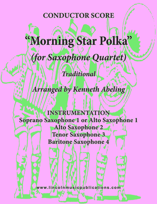 Book cover for Morning Star Polka (for Saxophone Quartet SATB or AATB)