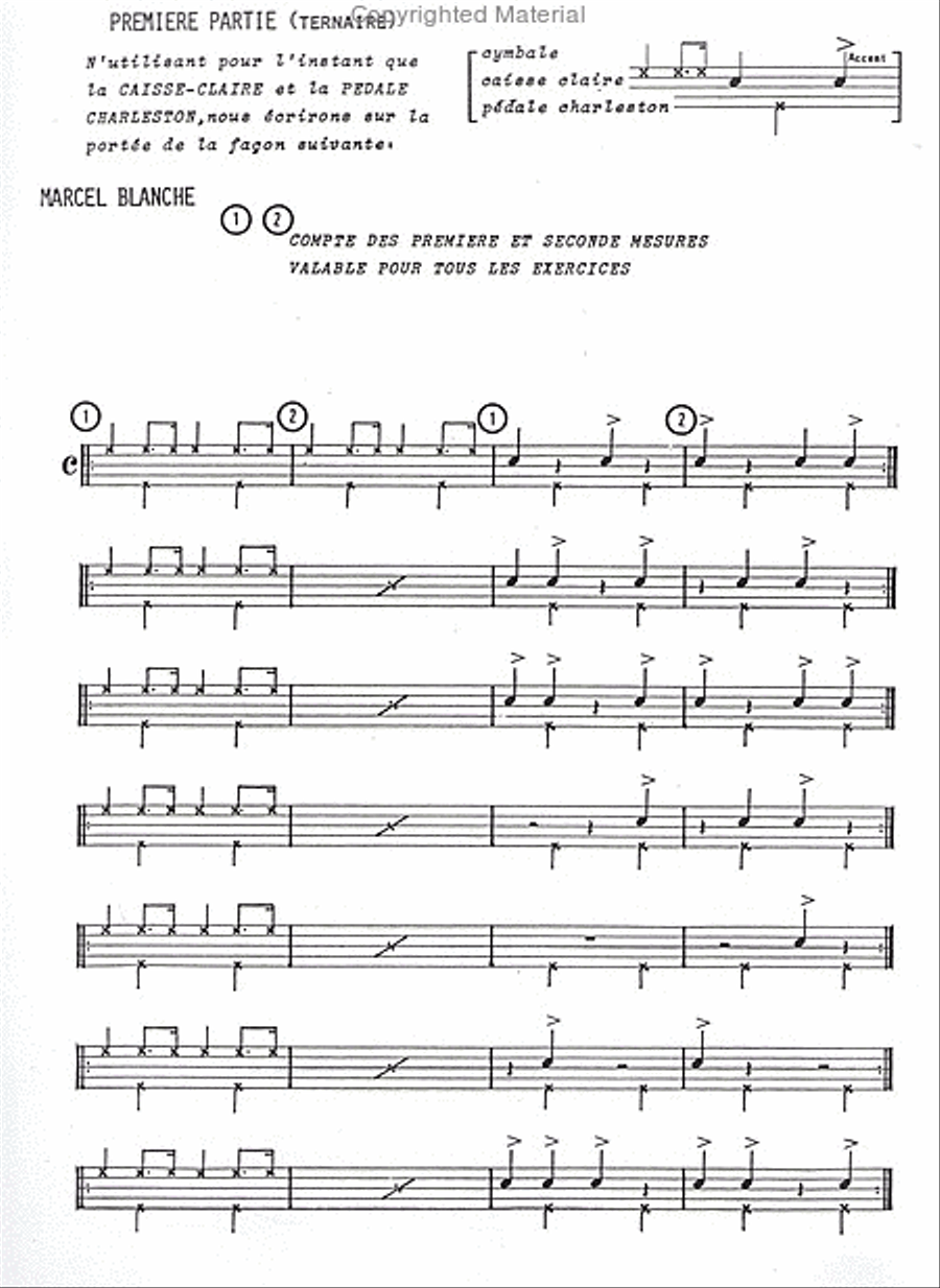 Drum's control (methode de batterie) Percussion scores gallery preview page 2
