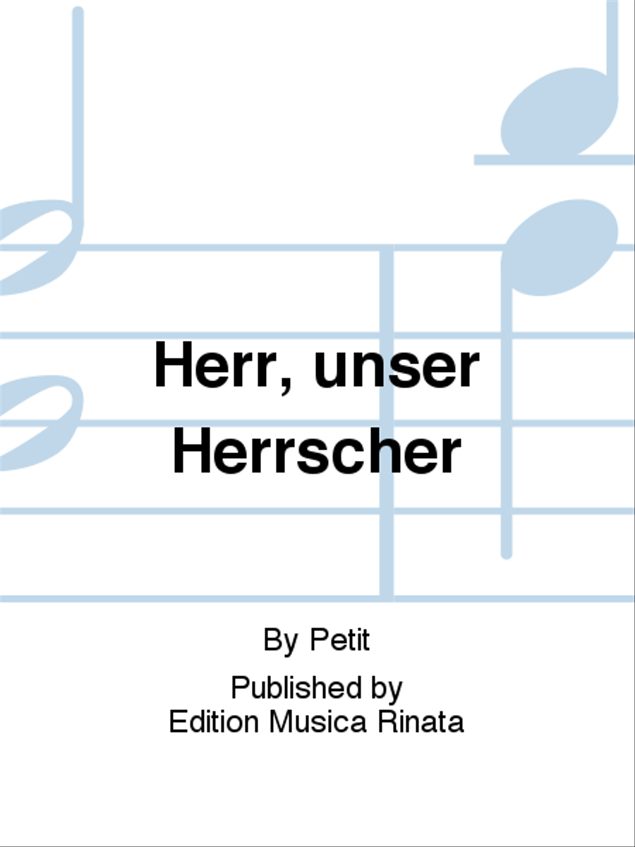 Herr, unser Herrscher 4-Part scores gallery preview page 1