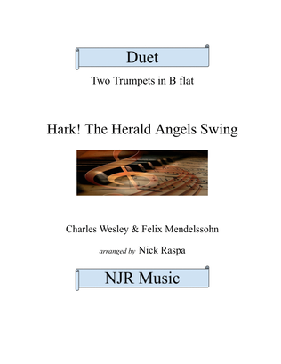 Hark! The Herald Angels Swing - Two B Flat Trumpets - complete set