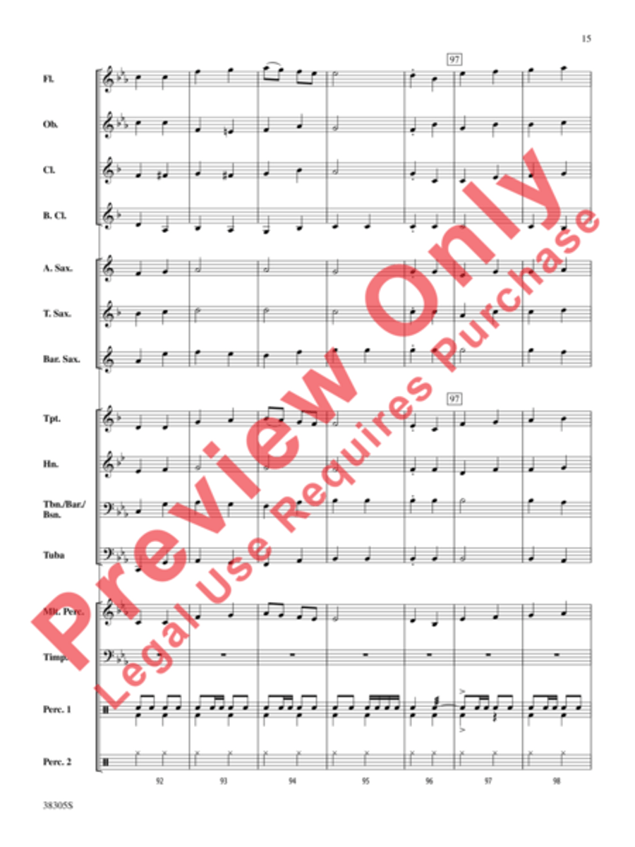 A Star-Spangled March A Star-Spangled March Concert Band scores gallery preview page 16