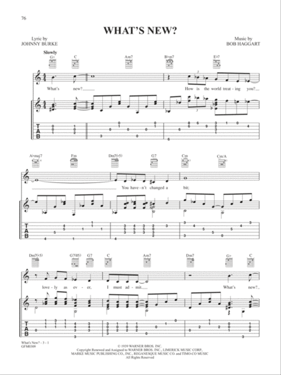 What's New? What's New? Guitar Solo scores gallery preview page 1