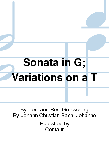 Sonata in G; Variations on a T