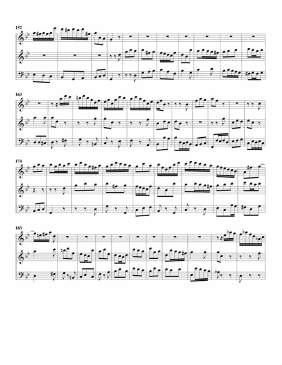 Aria: Bereite dich, Zion from: Weihnachts-Oratorium, BWV 248 (arrangement for 3 recorders) Recorder scores gallery preview page 5