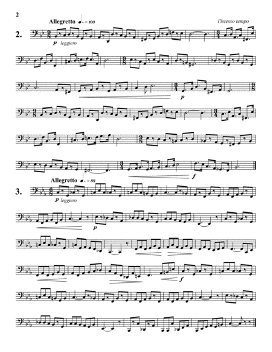 Progressive Etudes for Tuba, Vol. 2 Tuba scores gallery preview page 2