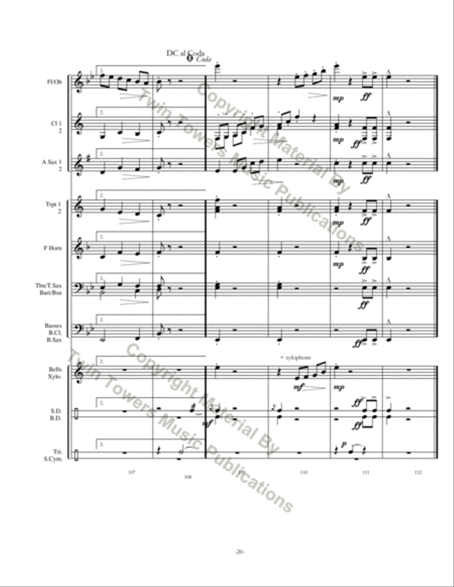 Rondo Concert Band scores gallery preview page 21