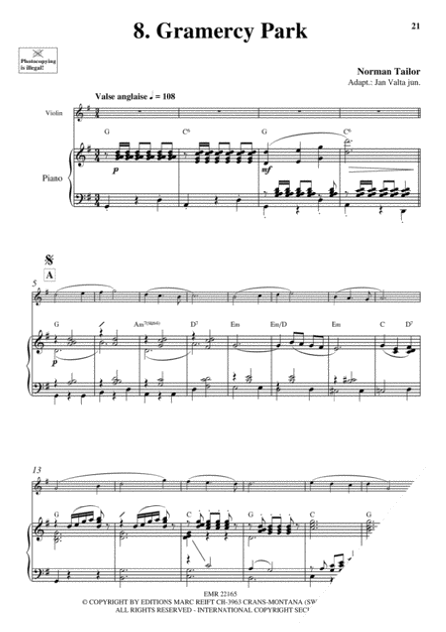 20 Greatest Slow Melodies Violin Solo scores gallery preview page 10