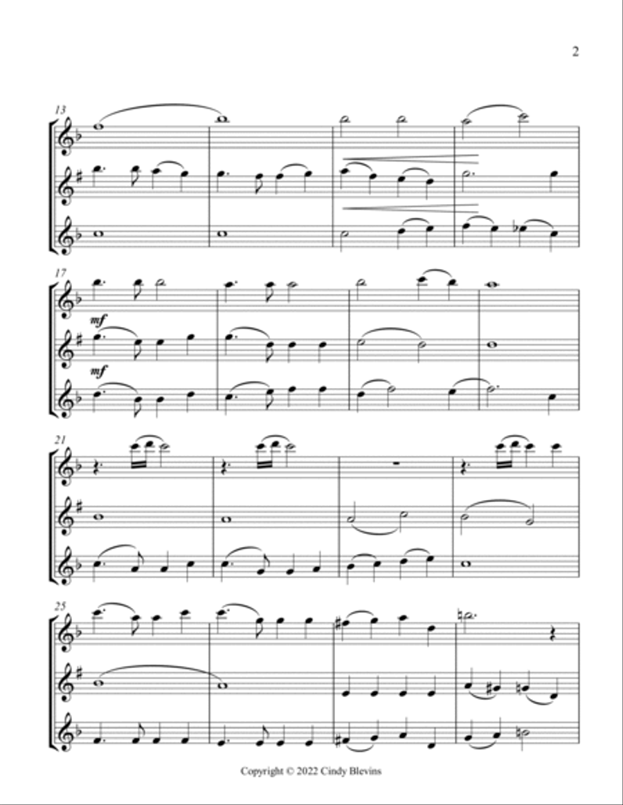 America, the Beautiful, Flute, Clarinet and Violin