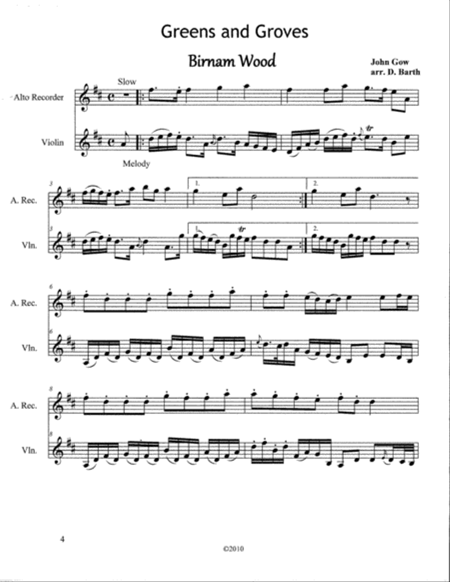 Greens and Groves (10 Duos) Set of Parts scores gallery preview page 2