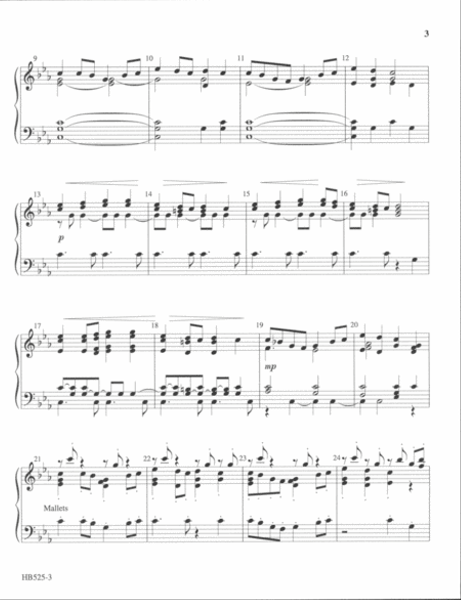 Three Tunes from Southern Harmony 5-Octaves scores gallery preview page 3