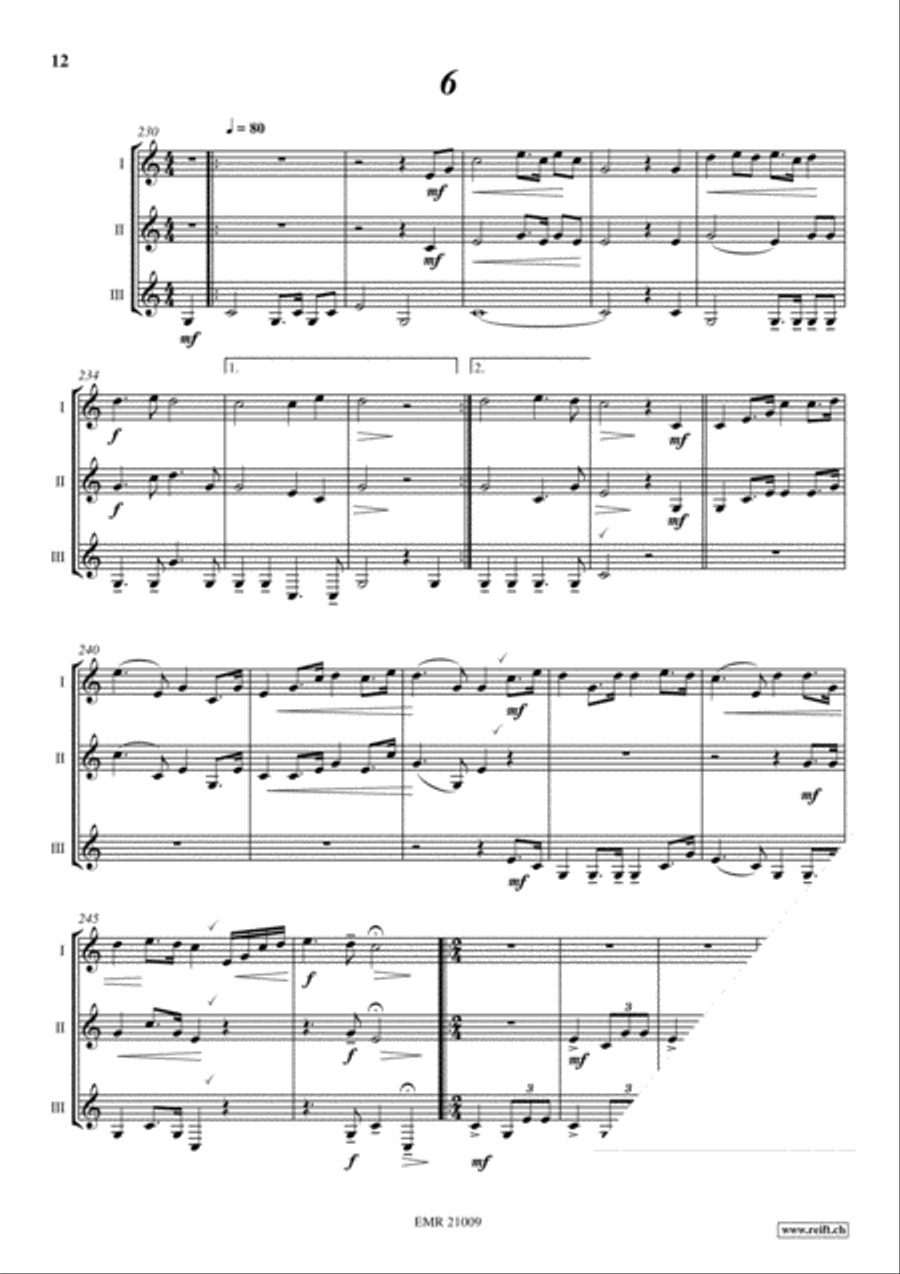 Les Trios des Copains Alphorn scores gallery preview page 8