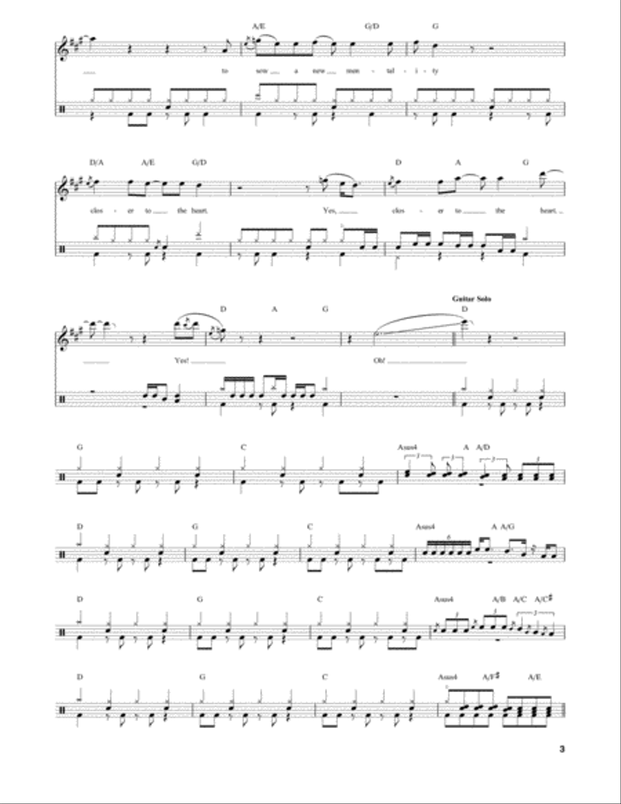 Closer To The Heart Closer To The Heart Drum Set scores gallery preview page 3