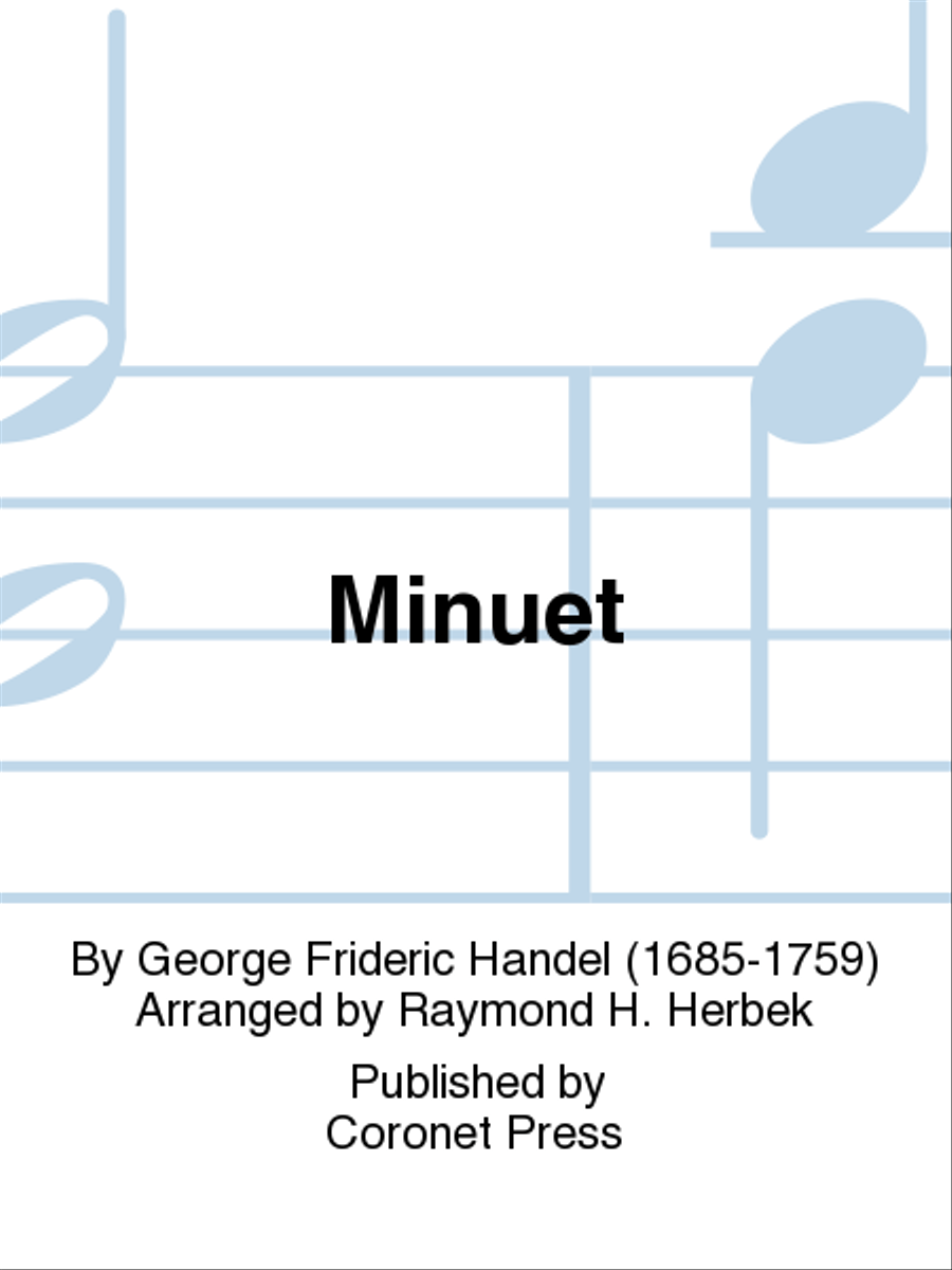 Minuet Handbell Choir scores gallery preview page 1