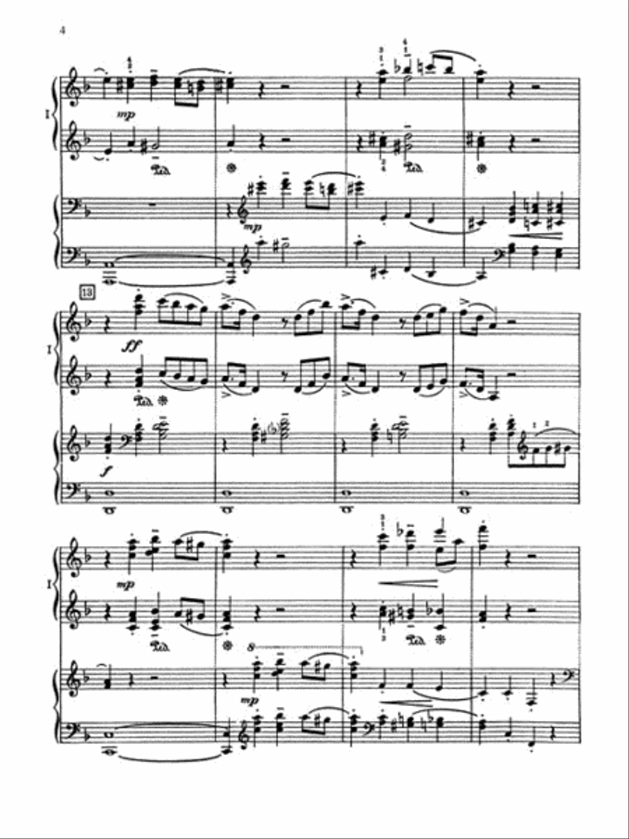 Concerto in D Minor Piano Solo scores gallery preview page 4