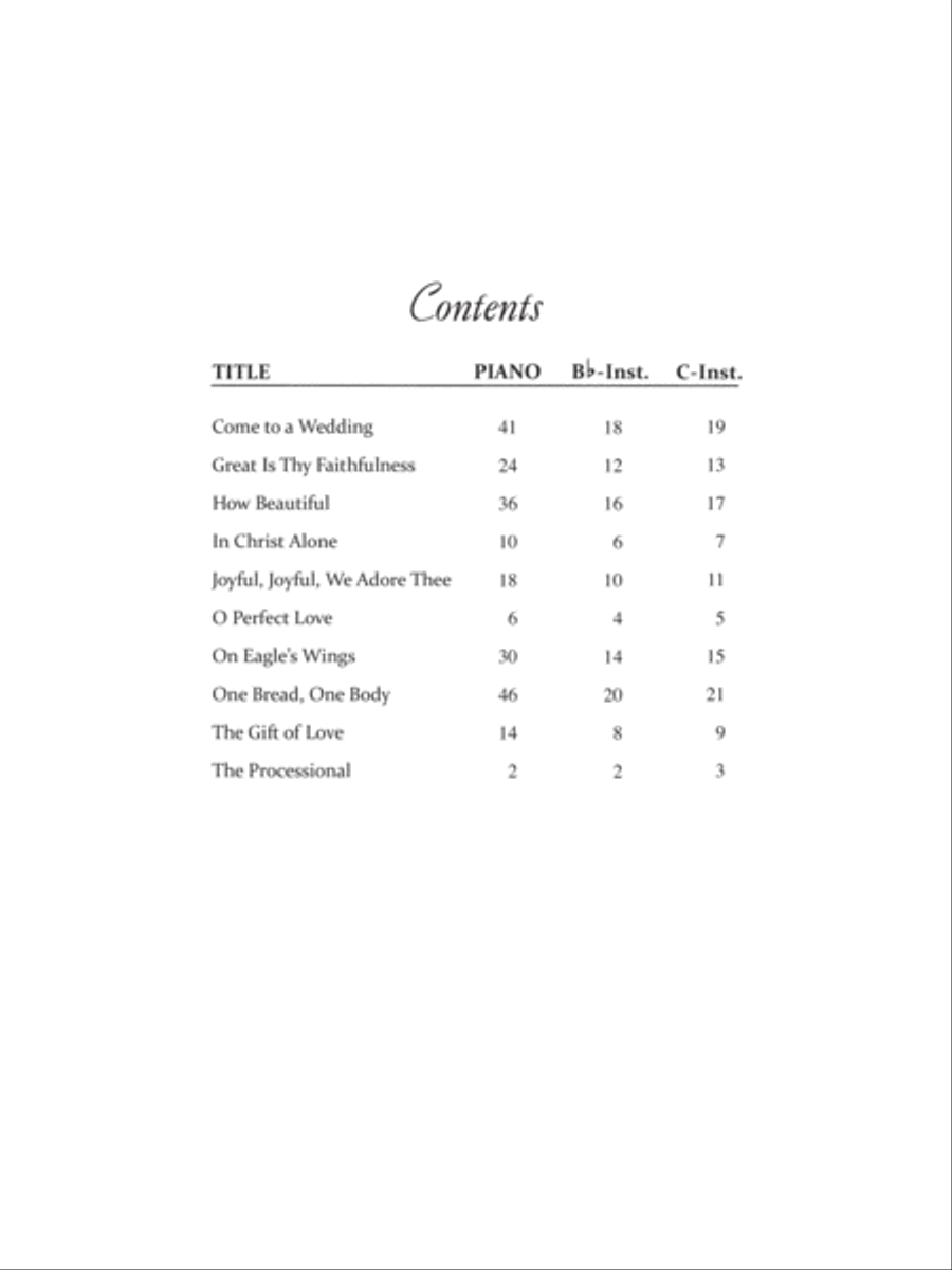 Today's Favorites for Weddings Piano Solo scores gallery preview page 4