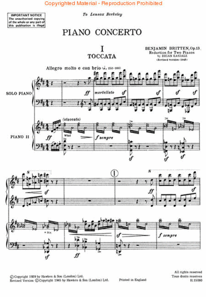 Piano Concerto, Op. 13