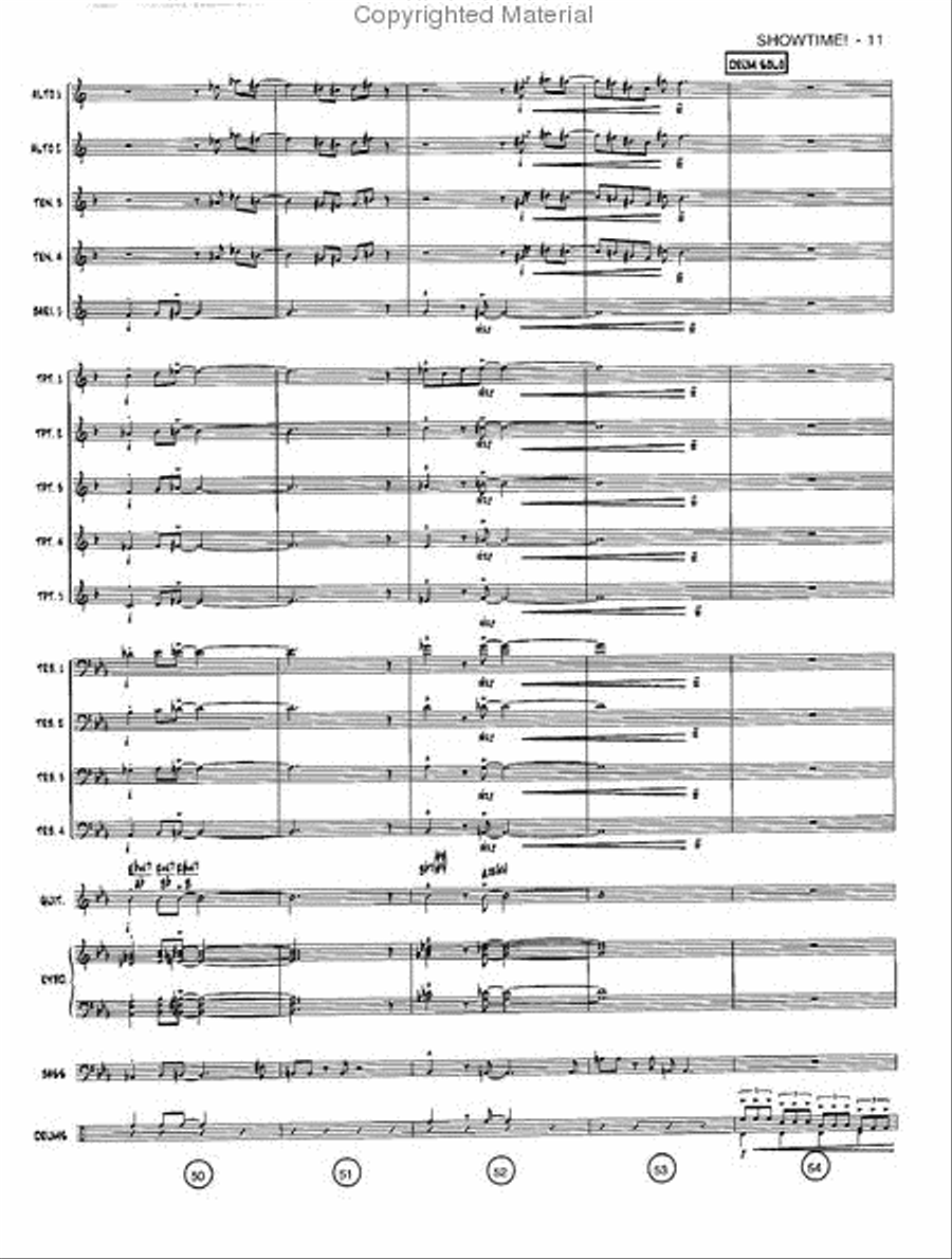 Showtime! Jazz Ensemble scores gallery preview page 10