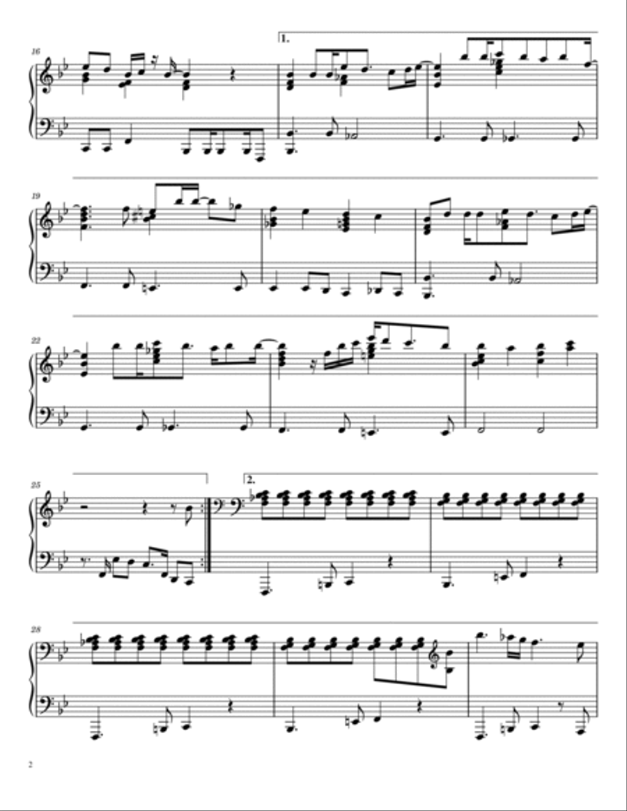 Komm, Susser Tod Piano Solo scores gallery preview page 2