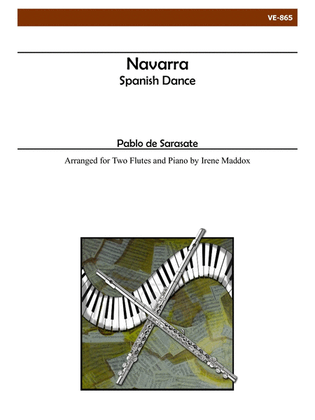 Navarra (Spanish Dance) for Two Flutes and Piano