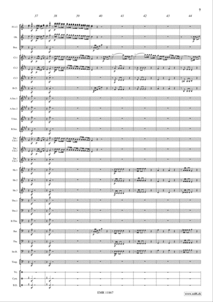 L'Italiana in Algeri Concert Band scores gallery preview page 8