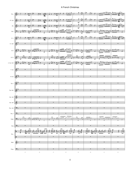 French Christmas, A (concert band) - SCORE image number null