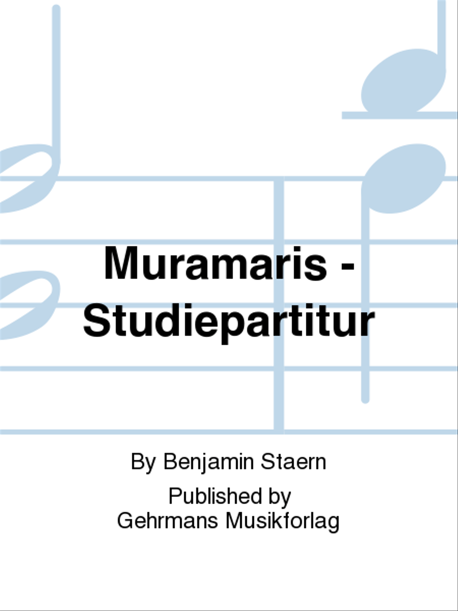 Muramaris - Studiepartitur