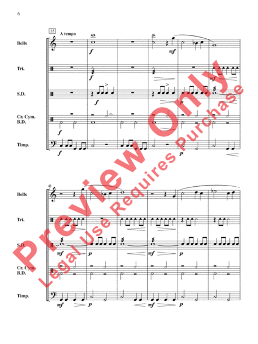 The Anthony J. Cirone Intermediate Percussion Ensemble Collection Percussion Ensemble scores gallery preview page 7