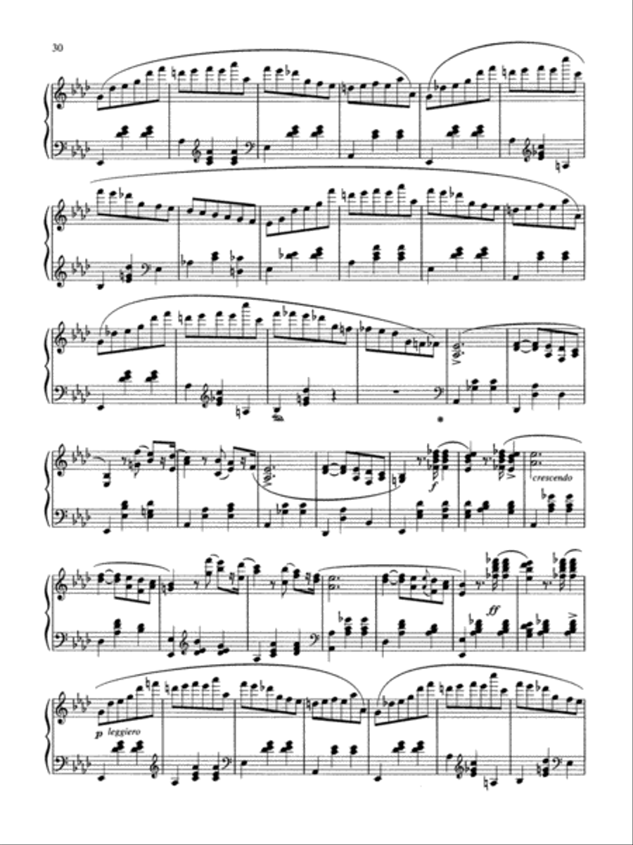 Chopin: Valse, Op. 42 Piano Solo scores gallery preview page 3